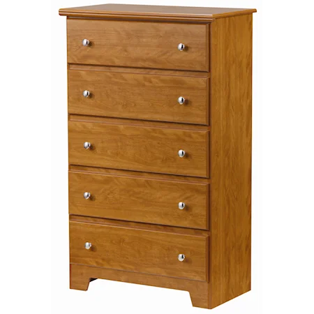 Classic 5 Drawer Chest with Roller Glides